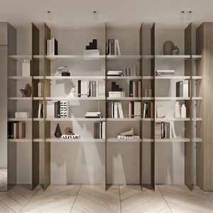 الحديثة الفاخرة خزانة غرفة المعيشة مكتب رف خشبي للكتب - Product Image 5