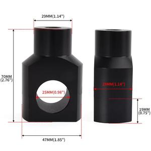 Collier de fixation de guidon 25 mm en alliage d'aluminium pour moto, accessoire de modification pour système de rehaussement de la carrosserie, vente chaude - Product Image 3