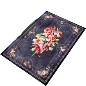 พรมปูพื้นห้องนั่งเล่นลายดอกไม้สไตล์ยุโรป ขนสั้น ขนาด 120x200ซม. 150x200ซม. 160x230ซม. 180x230ซม. 200x230ซม. 200x300ซม. ผลิตจากโพลีเอสเตอร์ ทอด้วยเครื่องจักร - Product Image 3