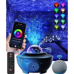 Proyector de estrella de música Wifi inteligente láser azul <span class=keywords><strong>Alexa</strong></span> <span class=keywords><strong>Amazon</strong></span> residencial de bajo <span class=keywords><strong>precio</strong></span> de fábrica de China - Product Image 2