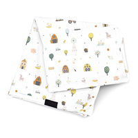 Couverture pour bébé en bambou biologique, couverture surdimensionnée, couverture écologique pour emmailloter bébé, impression personnalisée, couverture pour emmailloter nouveau-né, emmailloteuse pour bébé