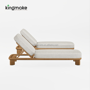 Chaises longues de <span class=keywords><strong>jardin</strong></span> en gros pour villas, ensemble de mobilier de patio haut de gamme, chaises longues de soleil en teck de qualité supérieure pour hôtels et complexes hôteliers - Product Image 5