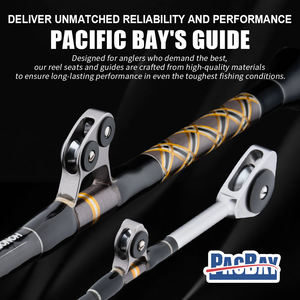 Canne à <span class=keywords><strong>pêche</strong></span> à la traîne composite 80-130LBS canne à <span class=keywords><strong>pêche</strong></span> robuste en eau salée 5 + 1 Guide à rouleaux canne à <span class=keywords><strong>pêche</strong></span> à la traîne en bateau - Product Image 4