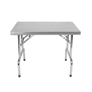 Bàn làm việc bằng thép không gỉ với kệ lưu trữ thiết bị nhà hàng cho khách sạn và nhà hàng có thể thu vào bàn - Product Image 2
