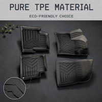 Tapis de sol 3D TPE antidérapants et imperméables, écologiques, avec logo personnalisé pour BYD Yuan Plus Atto 3 RHD, approvisionnement en gros
