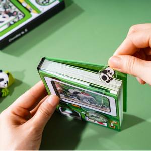 Yubon สมุดลายการ์ตูนแพนด้าแบบบิดได้เพื่อความผ่อนคลายสมุดโน้ตบิดทรงไข่แบบกลไกการบีบอัดเครื่อง<span class=keywords><strong>เขียน</strong></span>ปริศนากระเป๋า<span class=keywords><strong>ขายส่ง</strong></span> - Product Image 2