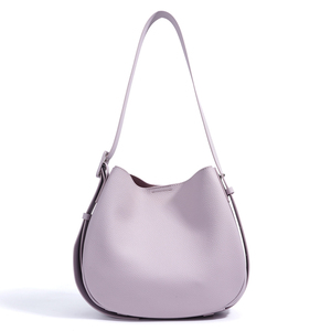 Borsa a Tracolla Semplice ed Elegante in Pelle Bovina <span class=keywords><strong>di</strong></span> <span class=keywords><strong>Prima</strong></span> Qualità, Borsa a Secchiello con Tracolla Larga per Donna - Product Image 1
