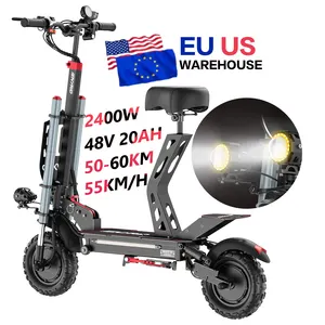 Scooter elétrico elegante iENYRID ES20 48V/20AH 1200W Bateria com alcance de 50-60KM Fat Pneu Digital Inteligente Estoque da UE