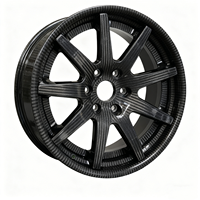Jantes de voiture en fibre de carbone personnalisées 16 17 18 19 20 21 22 23 pouces 5x114.3 5x120 5x112 mm Jantes de voiture en fibre de carbone intégrale