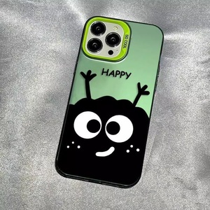 <span class=keywords><strong>Pop</strong></span> personalidad Bola de carbón negro monstruo de ojos grandes cara sonriente funda de teléfono para <span class=keywords><strong>iPhone</strong></span> 16 15 14 Plus 13 12 <span class=keywords><strong>11</strong></span> <span class=keywords><strong>Pro</strong></span> Max - Product Image 6