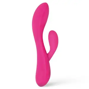 Giocattoli del sesso del vibratore all'ingrosso impermeabile G Spot vibratore del coniglio Dildo giocattoli del sesso del vibratore del Silicone conveniente per adulti per la donna