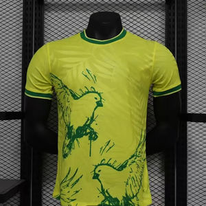 البرازيل لكرة القدم جيرسي مخصص قمم كرة القدم التايلاندية المنتجة الكبار مع ثقوب الإبهام السوق الأسياني السائبة جيرسي كرة القدم - Product Image 2