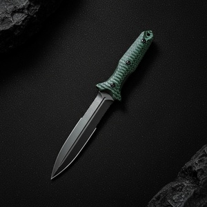 Cuchillo de hoja fija BM Tyrant DIY para exteriores, mango G10, punta de lanza, doble filo, acero inoxidable, personalizable OEM para uso en camping - Product Image 2