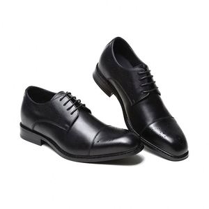 Zapatos de Cuero Cómodos para Hombre con Acabado Liso, Suela Resistente, Interior Suave, Ideales para Uso Diario, Estilo Urbano, Salidas Casuales - Product Image 1