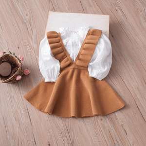Vêtements d'été pour enfants, robe de princesse à volants rayée à manches volantées pour bébé fille, robe en coton doux pour enfants - Product Image 6