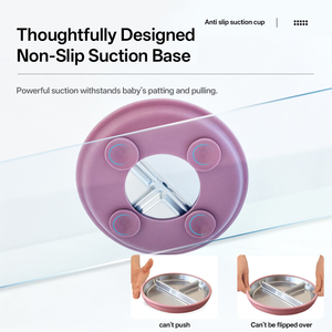 10 PCS BPA libre anti-dérapant fourchette et cuillère ensemble avec des bols, plaques d'aspiration pour tout-petits silicone aci - Product Image 4