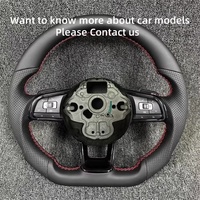 Accessoires Volkswagen VW, volant entièrement en cuir pour Polo Golf 6 GTD Jetta Tiguan Passat B7 B8 GTI GTI R GTD Golf7 Mk7