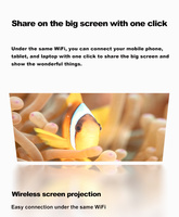 Veacine T6PLUS Produit intelligent Mini projecteur portable LED 1080P Support Home cinéma 230 ANSI Lumens 8G WiFi6 Mise au point