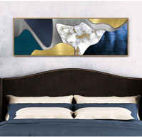 Peinture murale d'hôtel avec cadre, tableau de chambre de luxe, toile de chevet, décoration intérieure, abstrait moderne en plastique