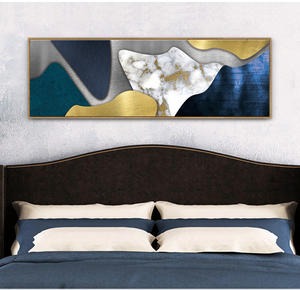 Decorazione per la casa parete arte decorazione pittura <span class=keywords><strong>con</strong></span> cornice <span class=keywords><strong>camera</strong></span> <span class=keywords><strong>da</strong></span> <span class=keywords><strong>letto</strong></span> di lusso pittura comodino tela decorazione per la casa in plastica astratta moderna - Product Image 2