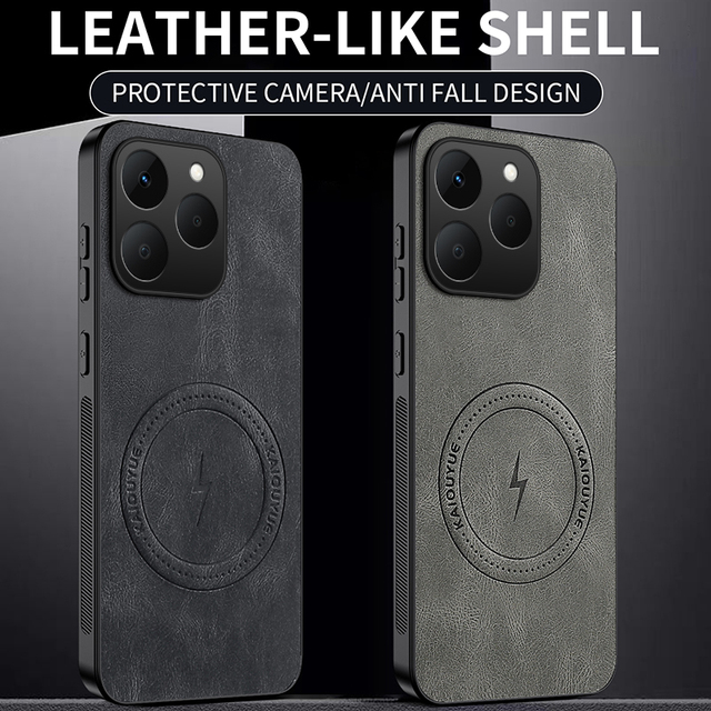 For Realme GT8 C71 15T 5G Mobile Back Cover Skin Feel Shockproof Coque Phone PU Leather Case for Reno15 Pro Find X9 Soft Fundas