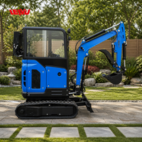 Mini-excavatrice chenillée de 3,5 tonnes avec cabine, moteur EPA, pour petites exploitations agricoles et jardins, fabriquée en Chine