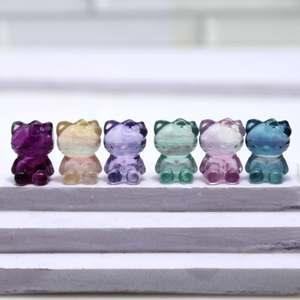 2 cm Venta al por mayor <span class=keywords><strong>de</strong></span> adornos <span class=keywords><strong>de</strong></span> <span class=keywords><strong>cristal</strong></span> <span class=keywords><strong>de</strong></span> gato <span class=keywords><strong>de</strong></span> dibujos animados hechos a mano <span class=keywords><strong>de</strong></span> alta calidad en todo <span class=keywords><strong>el</strong></span> mundo - Product Image 1