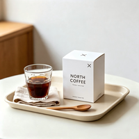 Boîte en carton kraft écologique personnalisée avec logo pour sachets de café individuels – Vente en gros usine