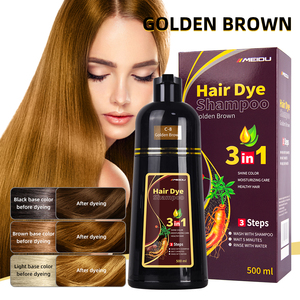 Tinte para el Cabello MEIDU al por Mayor, Sin Amoníaco, Permanente, Color Plateado, Dorado, Castaño, Negro, Champú para Teñir el Cabello - Product Image 3