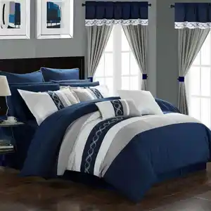 Conjunto de cama de luxo com lençol de algodão com estampa de microfibra de algodão com design personalizado hipoalergênico