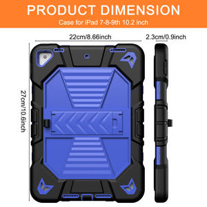 Pour <span class=keywords><strong>iPad</strong></span> 7e 8e 9e génération étui béquille antichoc enfants étui en silicone pour tablette pour <span class=keywords><strong>iPad</strong></span> 10.2 pouces étui - Product Image 3