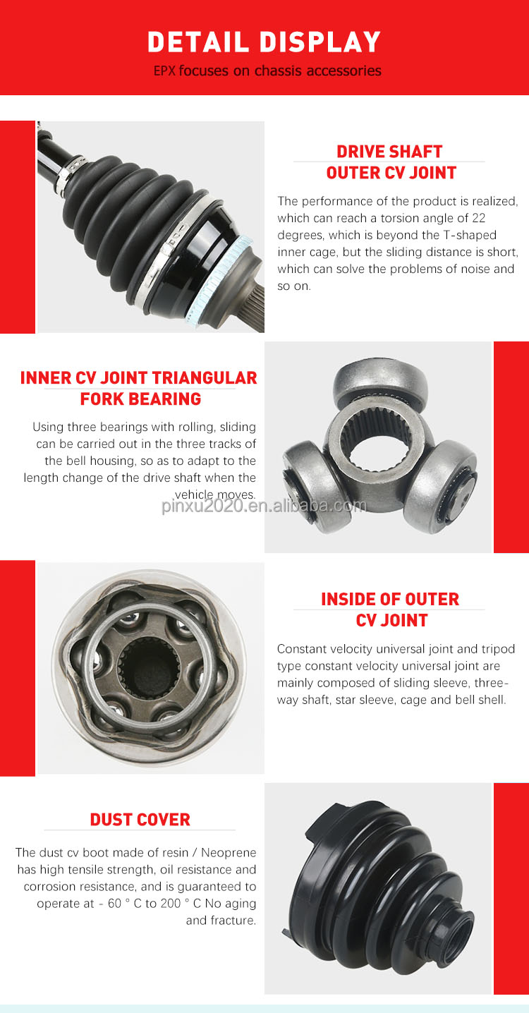 EPX High-Quality Drive Shaft for Mitsubishi Axle Shaft 530MM