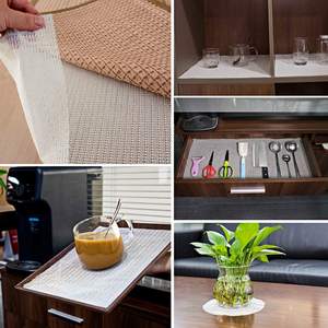 Tapis antidérapant pour tiroirs et étagères en PVC écologique moderne sans adhésif pour la salle de bain et la cuisine - Product Image 3