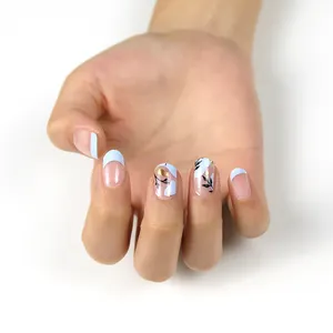 Nhà máy OEM không độc hại Gel Nail Polish Strips Báo Chí trên móng tay