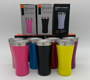 Tazza Termica in Acciaio Inossidabile 160ml con Coperchio per Viaggio, Design Moderno, Confezione in Scatola Colorata - Product Image 1