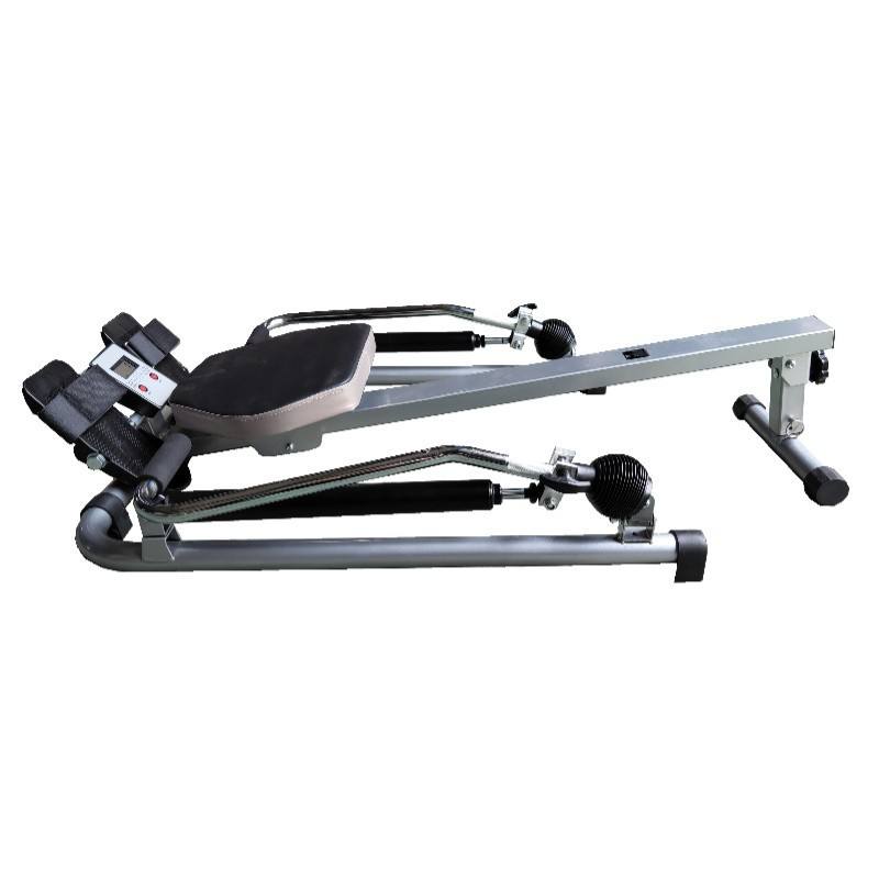 Double-bar hydraulic rowing machine [rear leg heightened model]