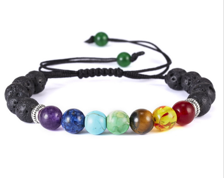 Bracciale intrecciato in pietra naturale