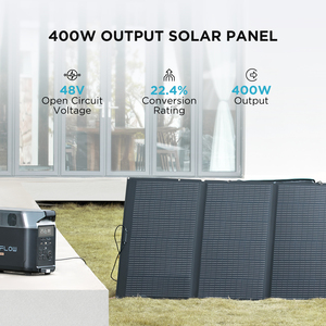 <span class=keywords><strong>Panel</strong></span> <span class=keywords><strong>solar</strong></span> portátil ECOFLOW de <span class=keywords><strong>400W</strong></span>, plegable y duradero, completo con una funda ajustable con soporte, resistente al agua IP68 - Product Image 2