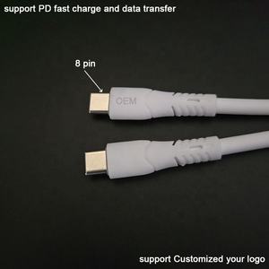 สาย USB Type C ถึง8ขาชาร์จเร็<span class=keywords><strong>ว</strong></span>แบรนด์การพิมพ์จำนวนมากจำนวนมาก - Product Image 3