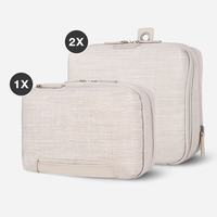 Sac de rangement extensible personnalisé pour la mode, organisateur de bagages, cubes de compression, fermeture éclair, léger, portable pour le voyage, lavable