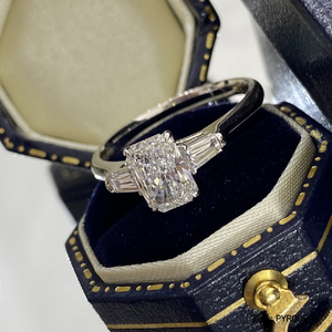 <span class=keywords><strong>Bague</strong></span> de fiançailles élégante en or massif 18 carats <span class=keywords><strong>avec</strong></span> <span class=keywords><strong>diamant</strong></span> de laboratoire certifié IGI, <span class=keywords><strong>1</strong></span> <span class=keywords><strong>carat</strong></span>, VS1, blanc, taille émeraude/ovale - Product Image 3