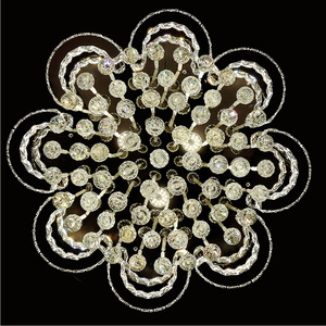 Lustre Led en cristal au design moderne, éclairage d'intérieur, luminaire de plafond, montage en surface sur panneau, idéal pour un salon - Product Image 5