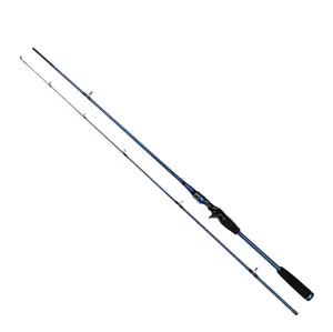 Canne à pêche au leurre en Fiber de carbone, Baitcasting, Spinning, M ML MH, 210 cm