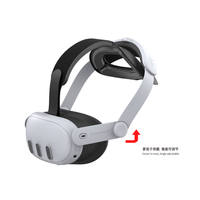 Ikat kepala, pengganti bando yang dapat disesuaikan, kenyamanan yang ditingkatkan, tali kepala untuk Meta Quest3/3S, aksesori kacamata VR, tali kepala
