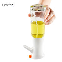 Bouteille pulvérisateur cylindrique en verre et PP 200 ml pour huile d'olive, cuisson, barbecue, salade et pâtisserie