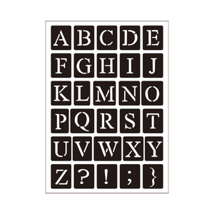 27651 30 pièces pochoirs à lettres en plastique <span class=keywords><strong>pochoir</strong></span> de <span class=keywords><strong>peinture</strong></span> réutilisable symbole artisanat pochoirs <span class=keywords><strong>pour</strong></span> artisanat <span class=keywords><strong>peinture</strong></span> et écriture <span class=keywords><strong>sur</strong></span> <span class=keywords><strong>toile</strong></span> - Product Image 1