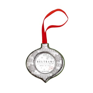 Marco de Fotos Navideño Beltrami 2x2 Plateado, Adorno Colgante Hecho en Italia - Product Image 1