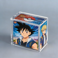 Présentoir de Luxe en Acrylique Transparent pour Cartes ETB, Boîtes de Protection pour Boosters, avec Couvercle Amovible, Autoportant, Facile à Assembler