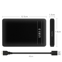 Hard Disk portabel USB 3.0 SATA, Hard Disk eksternal portabel 1TB 2.5 inci untuk Desktop atau Laptop SSD baru