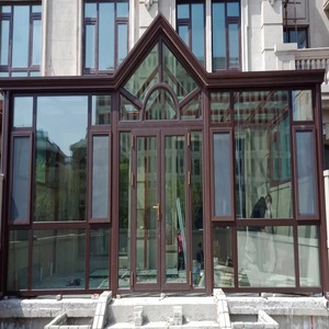 <span class=keywords><strong>Solarium</strong></span> Résidentiel Moderne à Toit Triangulaire en Alliage d'Aluminium pour Extérieur, avec Double Vitrage Trempé, Alimenté par Énergie Solaire et Écologique - Product Image 5